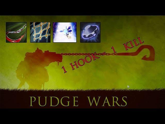 1 HOOK = 1 KILL (Pudge wars) - FUN TO PLAY & EASY WIN