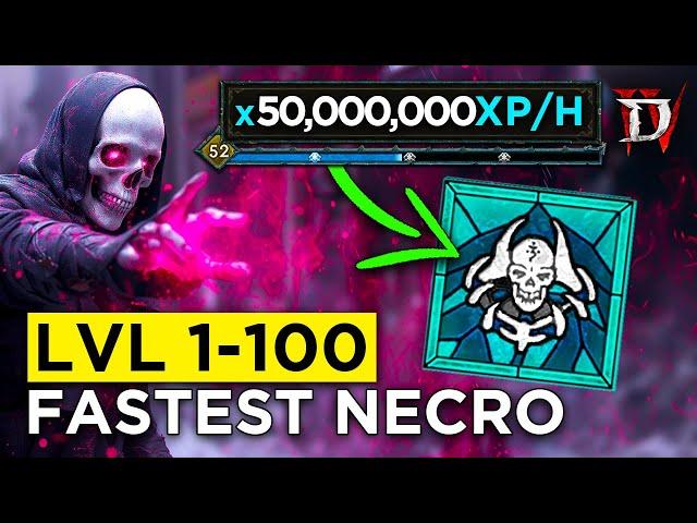 New Pure Summoner Necro Speed Level Build - Fast Lvl 1-100 in Season 3 Diablo 4!