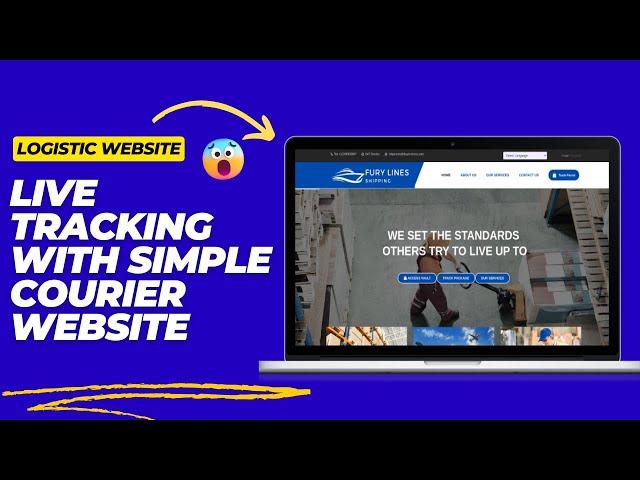 How to Create Courier Logistic Delivery Shipping Website with Tracking Code & Simple Admin Dashboard