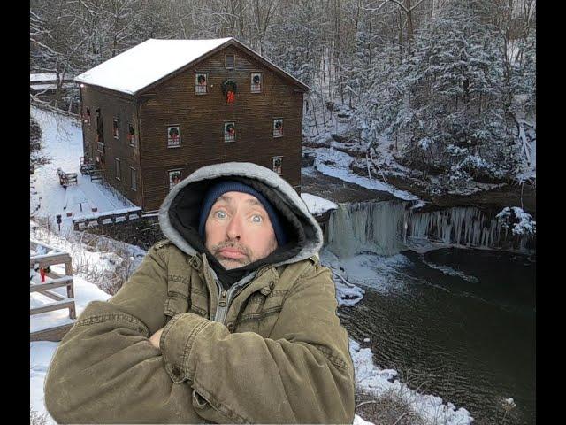 Almost Frozen at Lanterman's Falls! ~Mill Creek Park~ Youngstown, Ohio