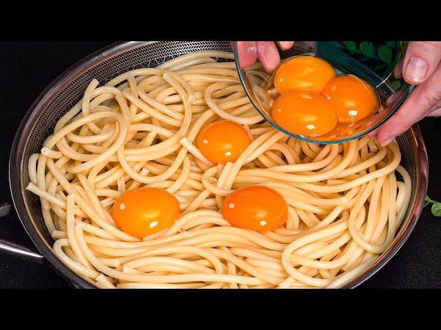 This is how my grandmother made spaghetti with eggs! Family recipe in minutes!