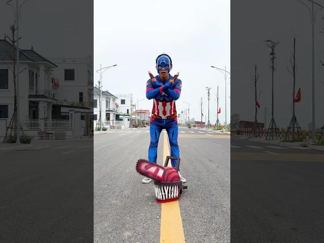 Captain America chooses Joker mask   Real life Marvel
