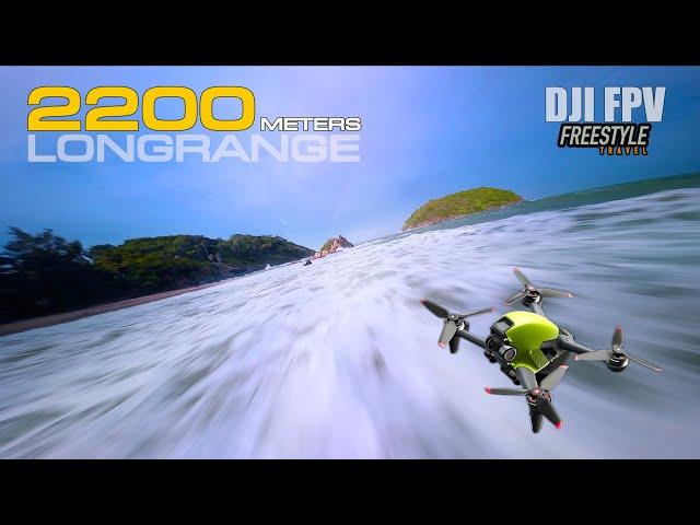 DJI FPV LONG RANGE FREE STYLE - M-MODE CONTROL | DJI ACTION2 [2.7K] PHUKET BEACH FPV DRONE SHOT