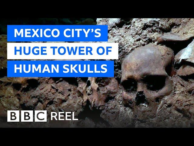 The dark discovery of Mexico's huge tower of human skulls - BBC REEL