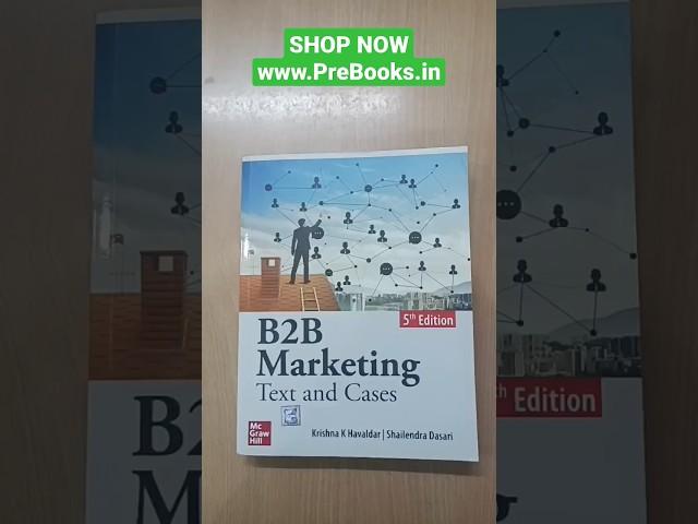 B2B Marketing Text And Cases by Krishna Havaldar SHOP NOW: www.PreBooks.in #viral #shorts #prebooks