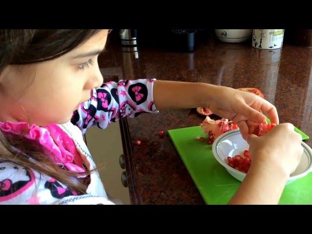 Capri shows you how to peel and enjoy a pomegranate