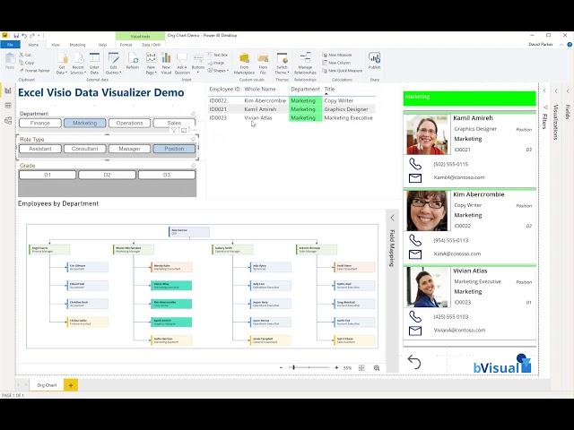Excel Visio Data Visualizer in Power BI