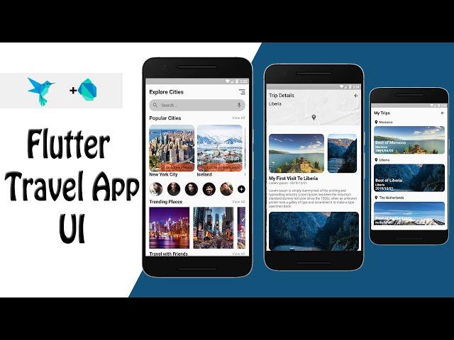 Flutter Travel App UI  - Speed Code