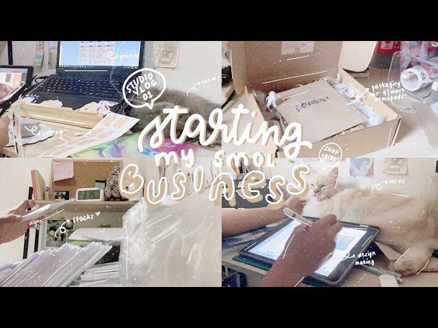 [studio vlog 01] starting my small business! (memopads, printing, packaging supplies) philippines