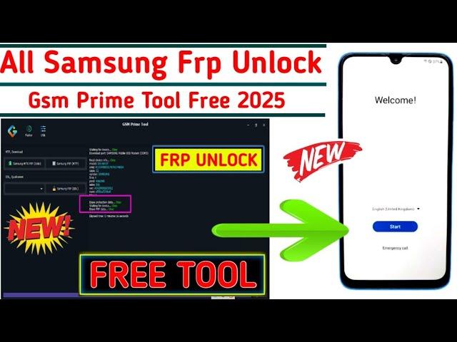 Unlock /Bypass Google Account Samsung  Lock (FRP) - Samsung Galaxy Frp Unlock Free Tool - One Click