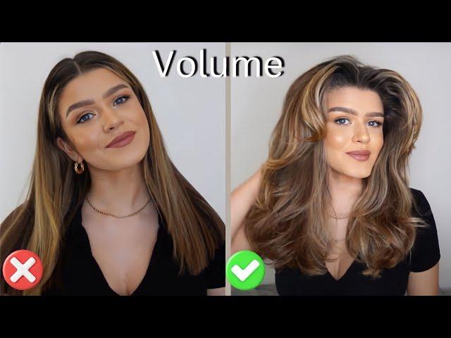 Bouncy Blow Dry Technique for Ultimate Volume