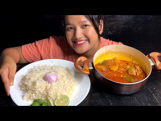 SPICY MUTTON CURRY MASALA MUKBANG