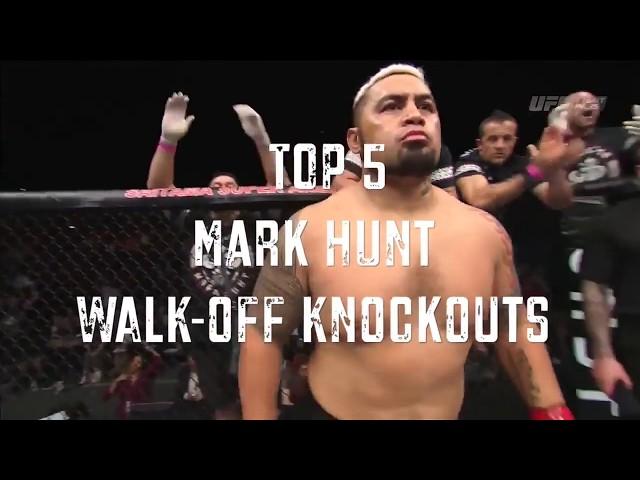 King of Walk Offs  Mark Hunt TOP 5 KNOCKOUTS in UFC MMA   Combat Life