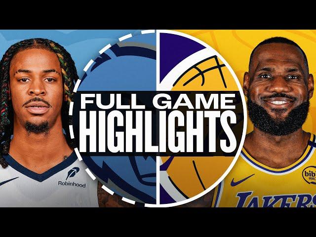 GRIZZLIES at LAKERS | FULL GAME HIGHLIGHTS | December 15, 2024