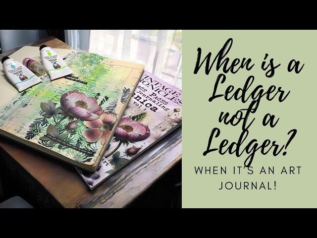 When is a Ledger not a Ledger When it's an Art Journal! #dinawakleymedia #maremicollagebooks