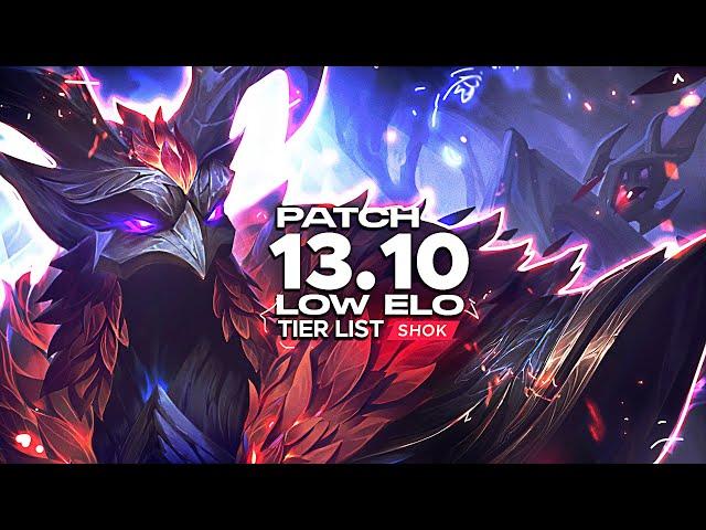 13.10 LOW ELO MID LANE TIER LIST (IRON - GOLD) + CHAMPION POOL ADVICE