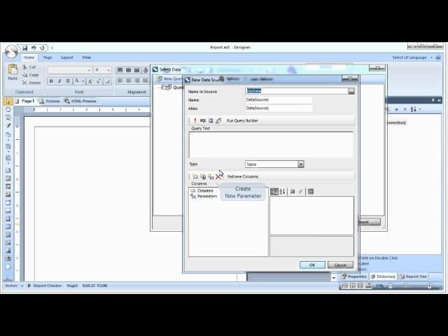 Using Stored Procedure in Designer - Stimulsoft Reports - [Shot on version 2012.1]