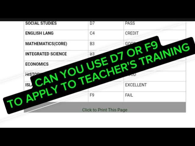 USING D7 TO APPLY FOR TEACHER'S TRAINING COLLEGE IN 2024..#teacherstraining