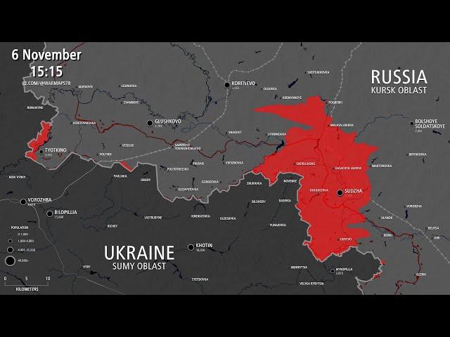 Ukraine Invasion of Russia: Kursk Attack – Every Day [Aug 6 - Nov 6]