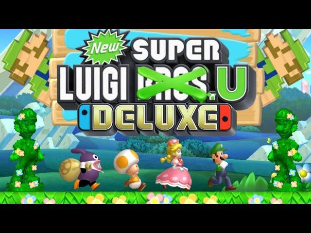 New Super Luigi U Deluxe - Full Game 100% Walkthrough (4 Players)