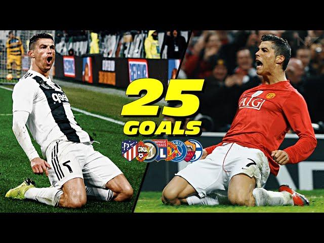 Cristiano Ronaldo ● All Goals in the Round of 16 of Champions League 2008-2020 | HD