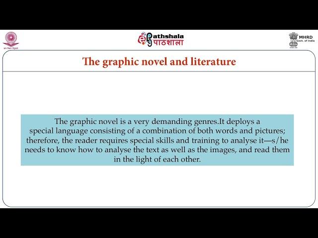 The Graphic Novel and ‘Literature’ (ENG)