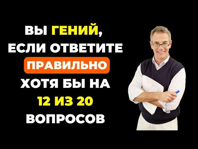 Вы гений? Викторина на знания #37