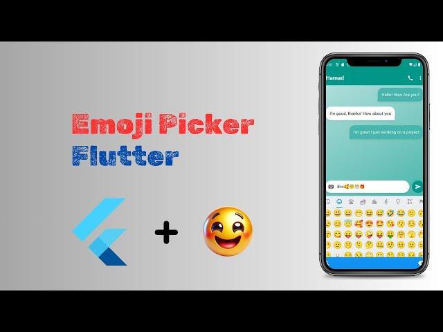 Flutter Emoji picker | Emoji Input with text