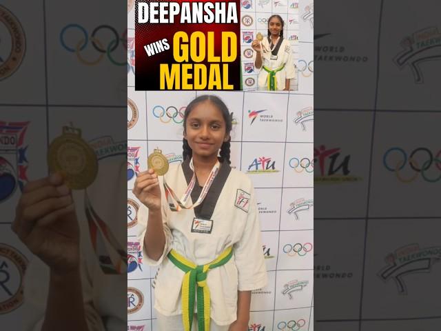 ASR Taekwondo Academy athlete Deepansha wins Gold Medal in Taekwondo championship 2024.