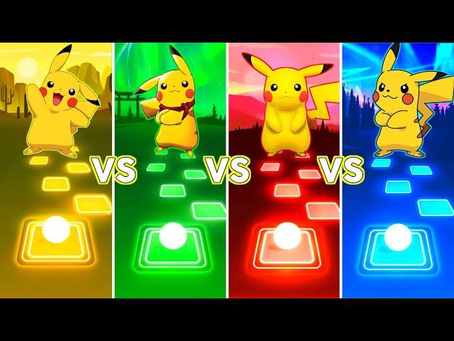 Pikachu vs Pikachu vs Pikachu vs Pikachu - Tiles Hop EDM Rush