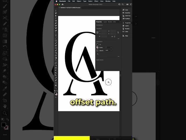 Using Offset Path in Adobe Illustrator #shorts