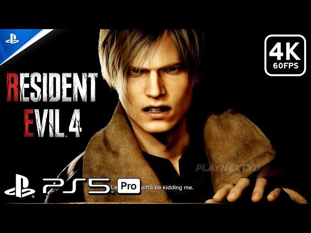 RESIDENT EVIL 4 REMAKE: PS5 PRO Gameplay Walkthrough Part 1 - DEMO (4K 60PS)