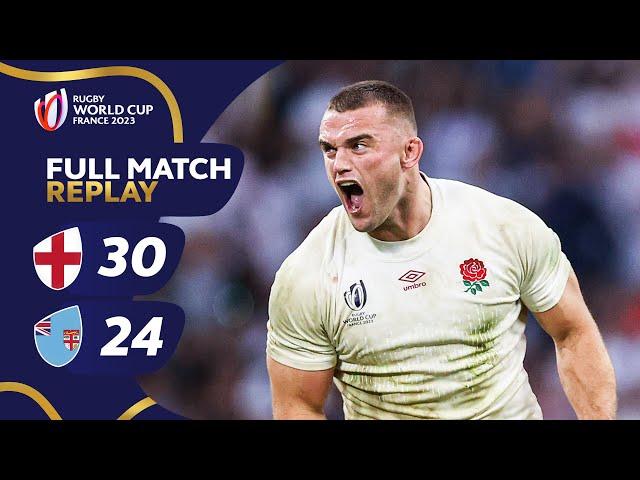 England overcome late Fiji fightback | England v Fiji | Rugby World Cup 2023 Full Match Replay