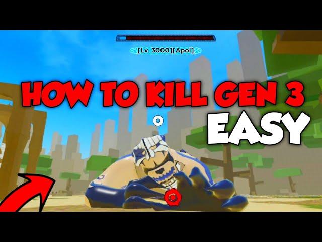 How to kill gen 3 Tailed Beast fast | how to beat Apol Gen 3 fast Shindo Life