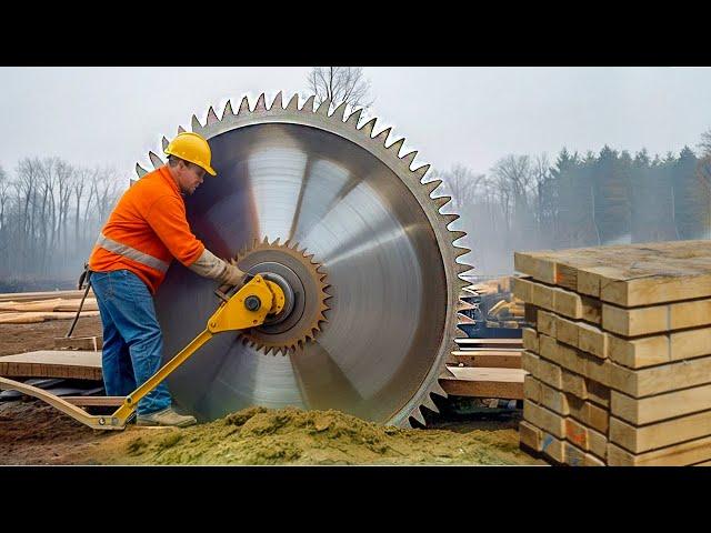 Extreme Dangerous Fastest Big Chainsaw Cutting Tree Machines | Monster Stump Removal Excavator #55