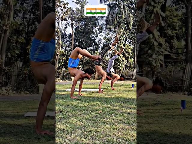  Indian army handstand balance push up challenge #shorts #viral #trending #indianarmy #army