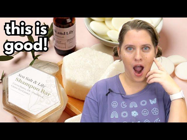 Making a Water-Free Shampoo! Testing a DIY shampoo bar kit!