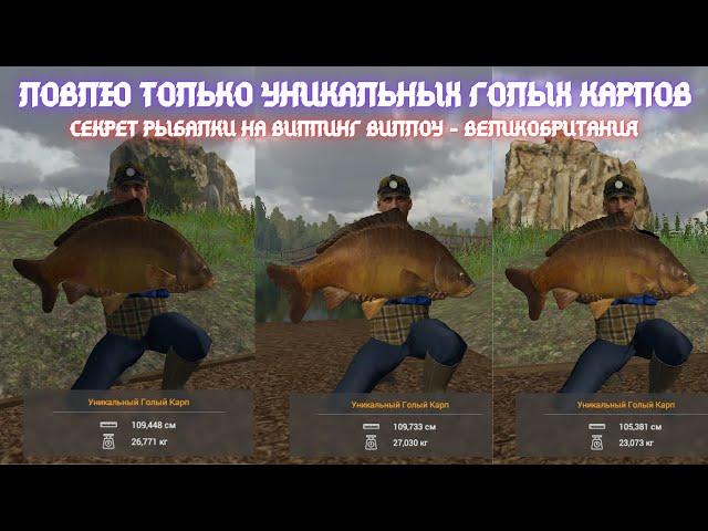 Fishing Planet | Рыбалка на уникальных голых карпов на Виппинг Виллоу - Великобритания.