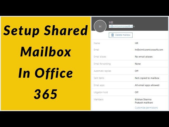 How to Setup Shared Mailbox in Office 365