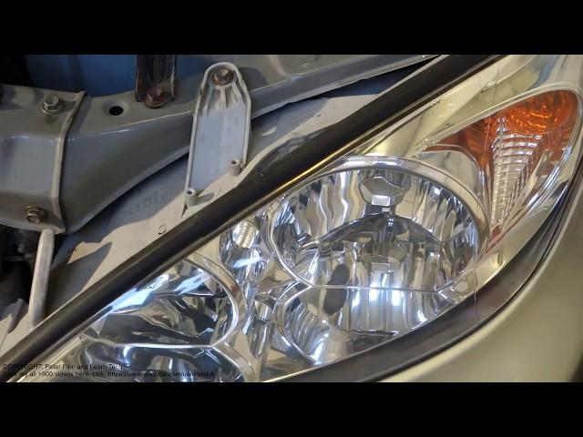 How to replace front parking light bulbs Toyota cars