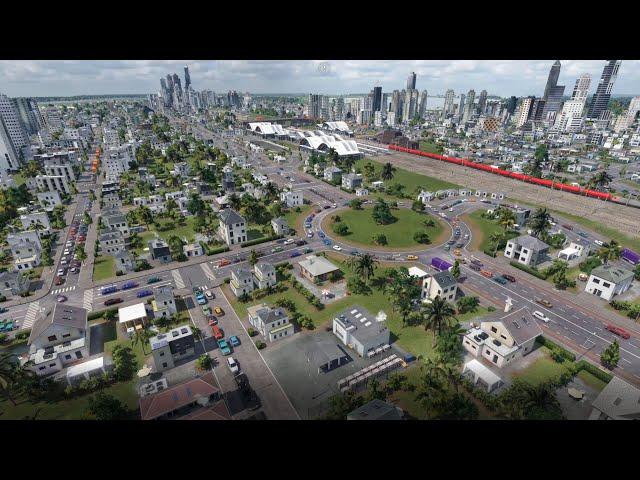 Massive City Growth! Transport Fever 2: City Timelapse