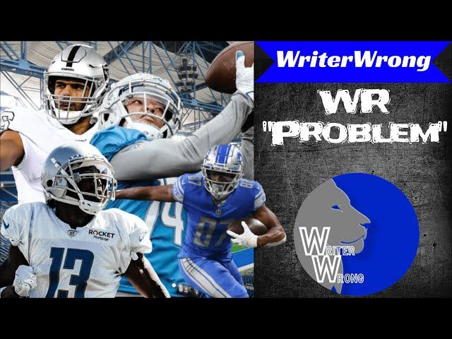 The Detroit Lions WR "Problem"! Wide Receiver Replacements? Same as last year?