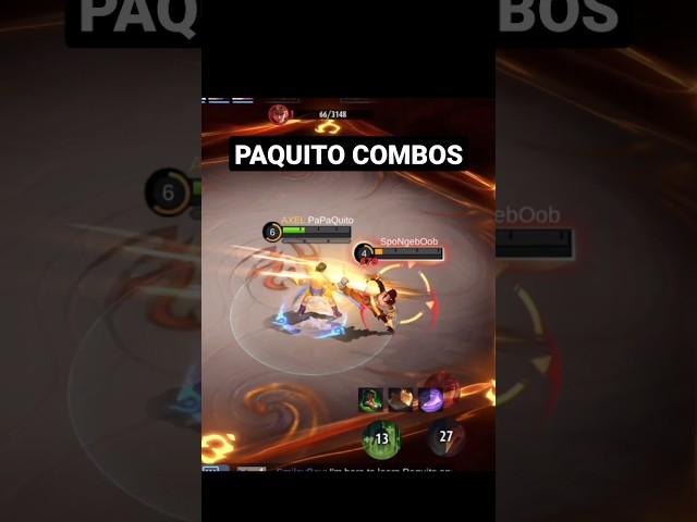 PAQUITO FULL COMBO #Short #mobilelegends #papaquito #gaming #short #shortvideo