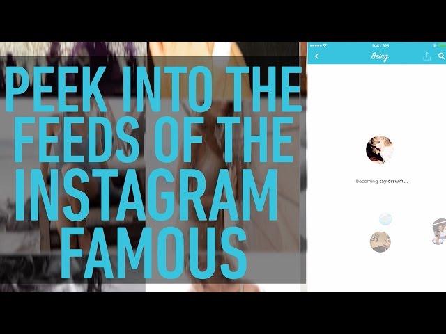 Being app lets you see Instagram as your favorite celebrity