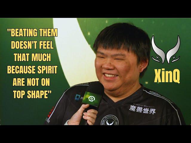 XinQ Xtreme Gaming Post-Match Interview after eliminating Defending Champions Team Spirit TI13