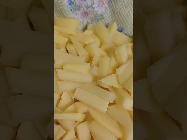 хрустящая картошка, вот для чего нужно полотенце #хрустящаякартошка