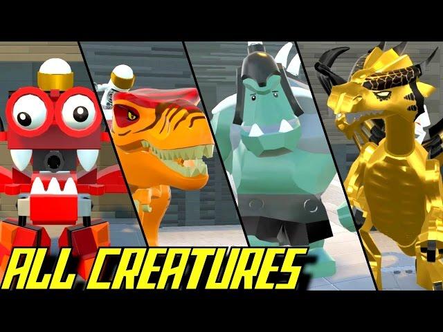 LEGO Worlds - All Animals & Creatures UNLOCKED Showcase