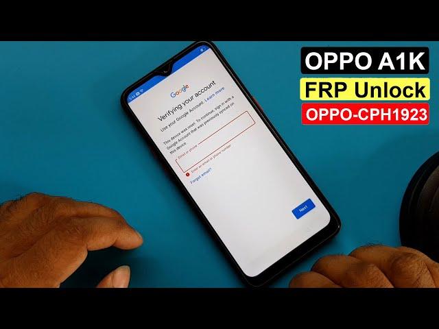 OPPO A1K (CPH1923) FRP BYPASS (WITHOUT PC)