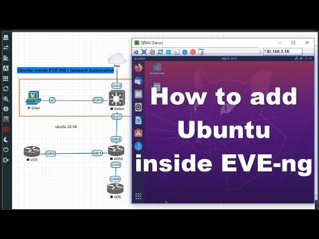 How to install Ubuntu inside EVE-NG | Network Automation