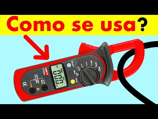 Aprenda a usar la Pinza Amperimetrica (Amperímetro de Gancho) como un profesional!